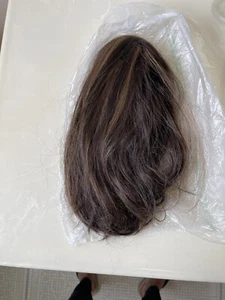 FLOWING CLIP ON BOB HAIRPIECE WIG COLOR 30 REDDISH BROWN Preloved - Picture 1 of 10