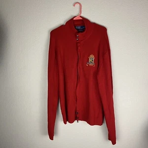 Polo By Ralph Lauren Sweater Full Zipper Vintage Size XL - Picture 1 of 11