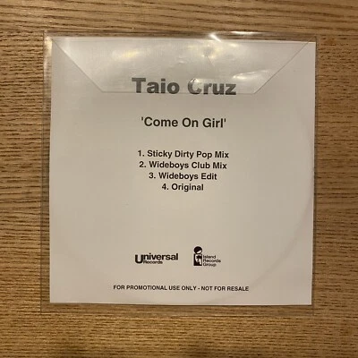 Taio Cruz - Come On Girl UK CDr Promo Maxi Single Single Remixes 4-track - Bild 1 von 2