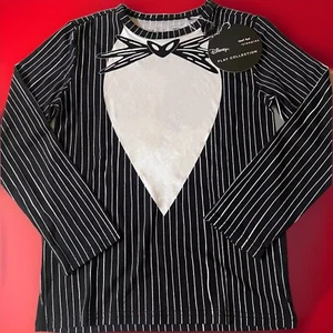 LITTLE SLEEPIES 🎃7 8 Tuxedo Jack  Nightmare Before Christmas Shirt Costume Boy - Picture 1 of 2