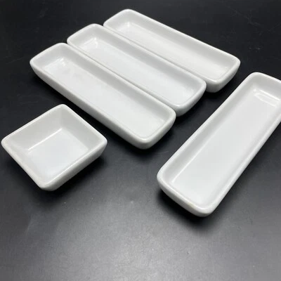 5 Pampered Chef Simple Additions Hospitality Serving Dishes 4 Rectangle 1 Square - Image 1 of 4