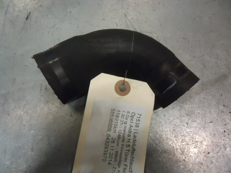 manguera de tubo de admisión de aire Opel Astra H 55556009 1.3CDTi 66kW Z13DTH 7 - Imagen 1 de 1