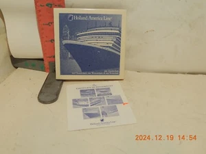 PAREJA AZULEJOS LÍNEA HOLANDA AMÉRICA - SS VOLENDAM I Y ZUIDERDAM, OMSTERDAM, ETC. - Imagen 1 de 2