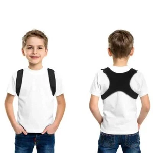 Boys Girls Adjustable Posture Corrector Back Support Children Shoulder Belt Rect - Picture 1 of 24