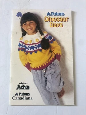 Patons Dinosaur Days Pattern Booklet 695 NEW - Image 1 of 2