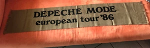 Scarf DEPECHE MODE Tour 1986 Original Concert Brown Wool 145x26 cm - Picture 1 of 2