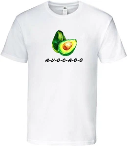 Round Neck Avocado Logo  T-Shirt Black,Gray,White - Picture 1 of 4