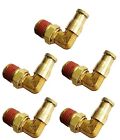 5 of Push In To Easy Connect Brass Swivel Male Elbow Fitting 1/4 OD x 1/4 NPT