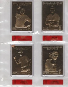 TIM WAKEFIELD 2004 Boston Red Sox World Series DANBURY MINT 22kt Gold - Picture 1 of 10