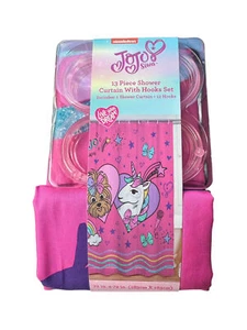 Jojo Siwa 13 Piece Shower Curtain With Hooks Set - Picture 1 of 2
