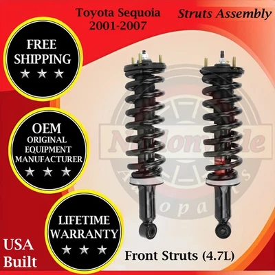 Puntales delanteros Monroe OEM para Toyota Sequoia 2001-2007 4,7 L garantía de por vida Foto 1 de 4