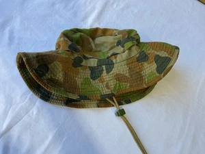 Army Hat Camo Bucket Hat Brim Australian Military Army Surplus Khaki FAST POST - Foto 1 di 5