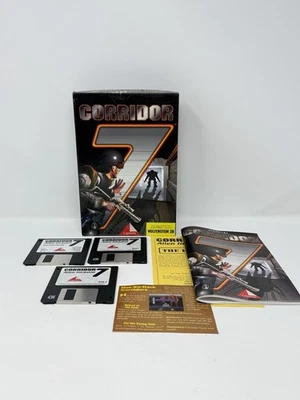 Corridor 7: Alien Invasion (Big Box) (PC 3.5" Diskettes, 1994) - COMPLETE / CIB - Image 1 of 4