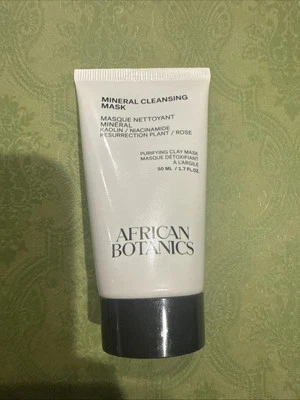 Mascarilla limpiadora mineral African Botanics 50 ml caolín niacinamida y rosa, SELLADA Foto 1 de 4
