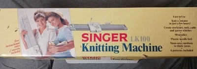 Vintage Singer LK 100 Knitting Machine  Original Box Knitter free shipping   - image 1 of 4