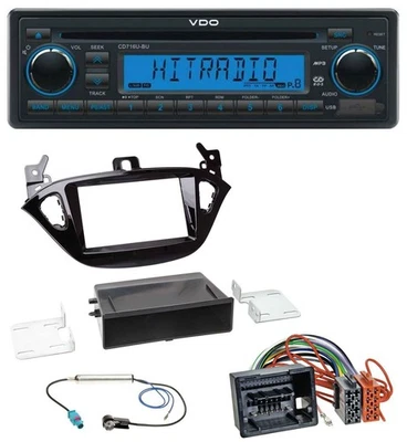 VDO AUX MP3 1DIN CD USB Autoradio für Opel Adam ab 13 Corsa E ab 15 Ablage - Bild 1 von 4