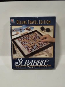 Juego de mesa Scrabble Deluxe Travel Edition nuevo en caja letras de madera RARO 1999 - Imagen 1 de 12