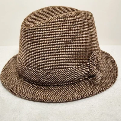 De colección Kanyon Road Headwear Para Hombre Marrón Tweed Fedora Talla 7 Foto 1 de 4
