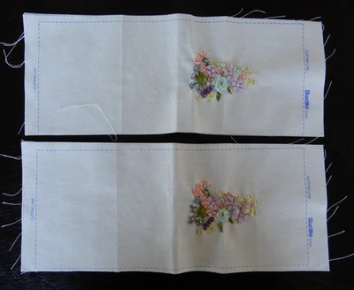 Cinta de seda Bucilla terminada bordada en algodón para proyecto Foto 1 de 4