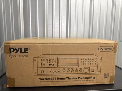 PYLE PD1000BA- Bluetooth Home Theater Preamplifier - Audio/Video Receiver System - Image 1 of 4