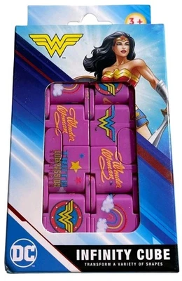 DC Comics MUJER MARAVILLA PÚRPURA Cubo Infinito Juguete Inquieto Ansiedad Estrés NUEVO Foto 1 de 3