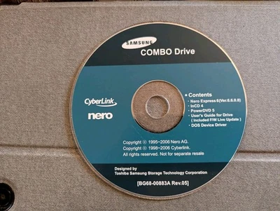 ⭐️ Samsung NERO EXPRESS ESSENTIALS  PC Software Disc 1995-2007 - Image 1 of 3