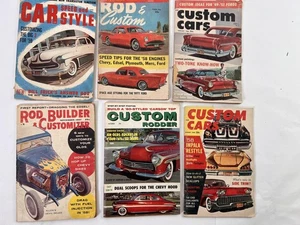 Vintage Custom Car Magazines Lot of 6 1957-1959 Rod & Custom Custom Cars Hot Rod - Imagen 1 de 11