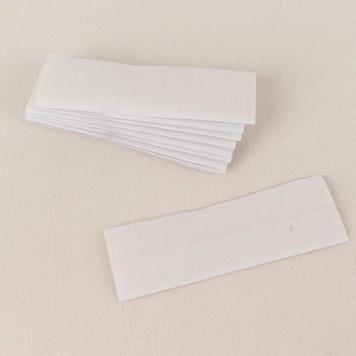 10 White Double-Sided DIY Table Skirt Closure Strip Tapes Party Events Home - Image 1 of 4