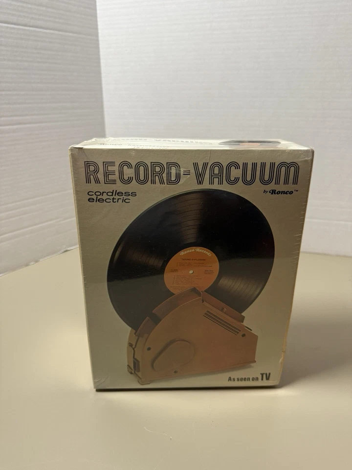 Vintage RONCO Record Vacuum LP Vinyl Cleaner  1976 NEW SEALED Rare As Seen on TV - Image 1 of 4