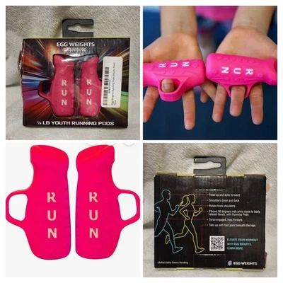 1 Pair: Egg Weights Youth Running Pods 0.5 lb Fitness Workout Handheld Dumbbells - Image 1 of 4