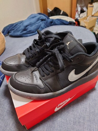NIKE Uomo 8.5US Airjordan1 Se Low Nero Metallizzato