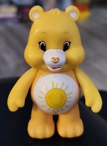 TCFC Care Bear 3" Posable Arms Action Figure Cake Topper Yellow Funshine - Picture 1 of 6