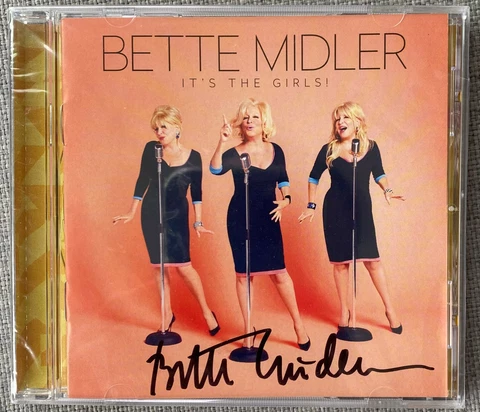 Bette Midler Signed It's The Girls! CD Cover - Authentic, SEALED Cover