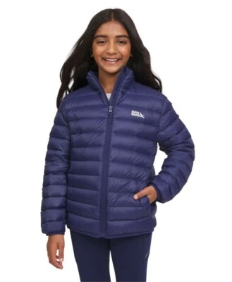 Eddie Bauer Girls Packable Down Jacket Size Medium (7-8) Blue 650 NEW - Image 1 of 4
