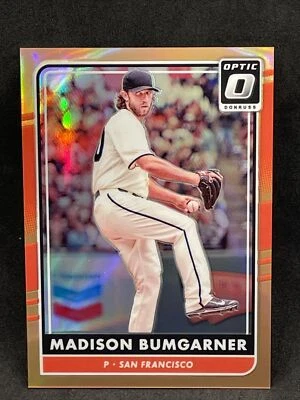 2016 Panini Donruss Optic Orange  Madison Bumgarner /199 # 150 - Image 1 of 2