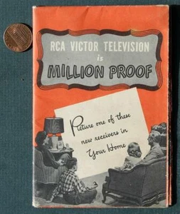 1950 RCA Victor Televisions illustrated booklet VINTAGE TV Radio Consoles too--- - Picture 1 of 1