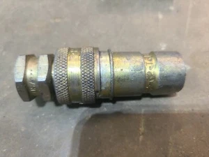 HYDRAULIC QUICK COUPLER SET PARKER 60 Series H2 62 63 9/16-18 THREAD SIZE - Picture 1 of 9