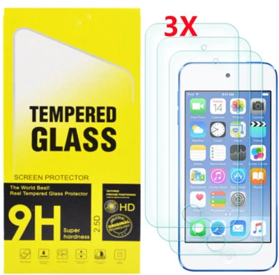 3x Anti-Scratch Tempered Glass Screen Protector Film For iPod Touch 5/6/7th Gen - Image 1 of 4