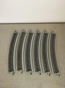 Bachmann E-Z Track HO Scale 18” R30 Curved Train Track Lot Of 6 Grey - Picture 1 of 2