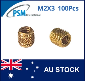 INSERT FOR PLASTIC M2 X 3 MINI-TECH BRASS PSM02750 - Picture 1 of 8