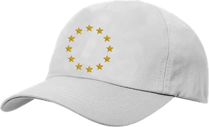 European Star Baseball Cap, European Union EU Stars Flag Hat, Embroidered Caps - Picture 1 of 15