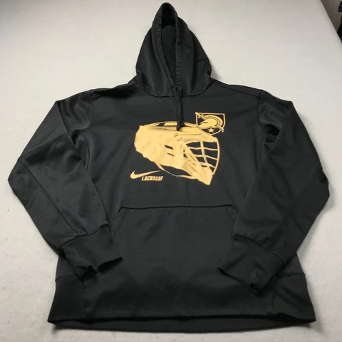 Army Black Knights Hoodie Mens Medium Black Nike Sweatshirt Lacrosse West Point Cover