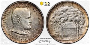 1922 Grant Commemorative PCGS MS63 50C Silver - Picture 1 of 5
