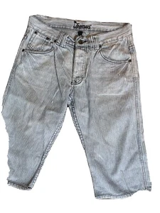 Topman Blue & White Sripe Shorts Size Uk 28 - Picture 1 of 7