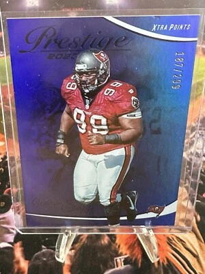 2023 Panini Prestige - Xtra Points Premium Blue #281 Warren Sapp /299 Buccaneers - Image 1 of 2