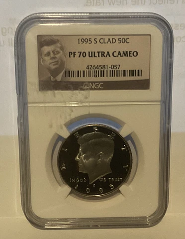 1995-S Clad Kennedy Half Dollar NGC PF70 Ultra Cameo Guide $80.00 Cover