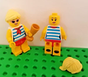 Lego Minifigur Rettungsschwimmer Badeanzug Mädchen Doppelkopf Brille Sonnenbrille - Bild 1 von 1