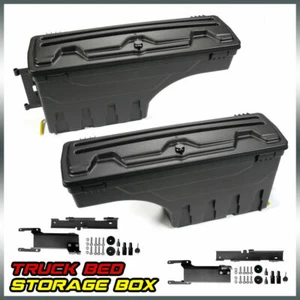 Fit For 15-19 F-150 Rear Truck Bed Storage Boxes Toolboxes Left & Right - Picture 1 of 12