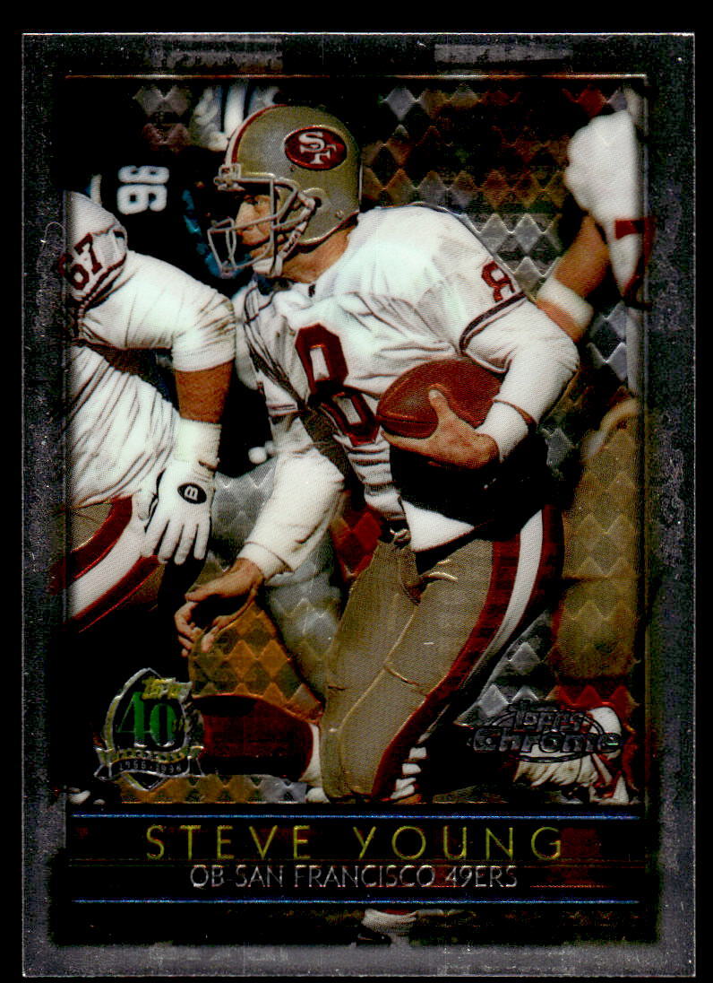1996 Topps Chrome #130 Steve Young FOOTBALL San Francisco 49ers