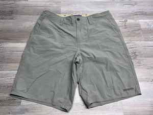 Pantaloncini chino uomo escursionismo Patagonia Worn Wear grigi taglia 33 interni coulisse nylon - Foto 1 di 8